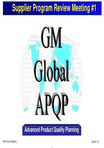 通用APQP项目评审英文版