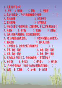 苏教版七年级下册生物期中复习试卷