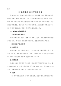 重组方案