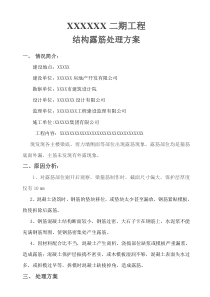 主体结构露筋处理方案