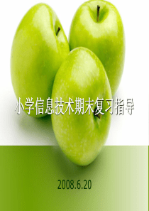 小学信息技术期末复习指导-小学信息技术期末复习及学生评价