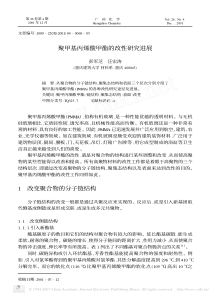 聚甲基丙烯酸甲酯的改性研究进展