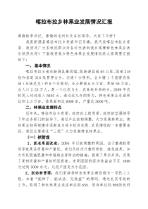 林果业发展情况汇报