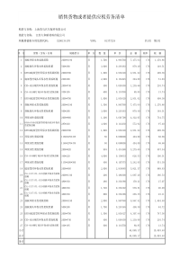增值税专用发票清单格式