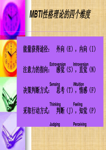 MBTI性格理论的四个维度精编版