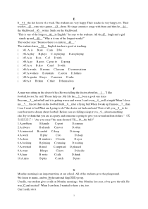 八年级下英语完形填空和阅读理解30篇(附详细答案解析)-2