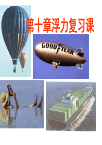 初中物理第十章浮力复习课件精品精编资料
