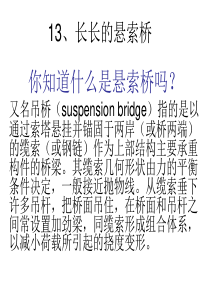 五年级下册科学课件-悬索桥
