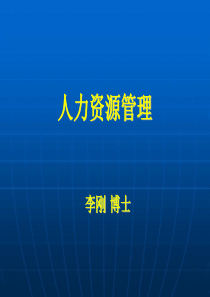 人力资源管理--李刚
