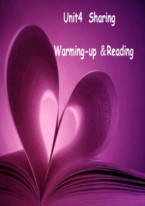 人教英语选修7第四单元Warming-up-and-Reading