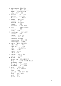 河南专升本-英语复习--固定搭配