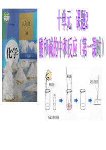 酸和碱的中和反应说课稿