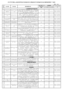 项目情况一览表