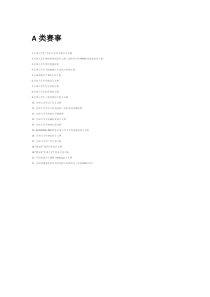 全国性赛事A类B类C类