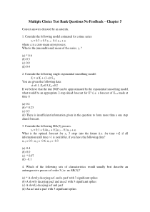 计量经济学Test-bank-questions-Chapter-5