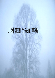 几种表现手法的辨析完美版