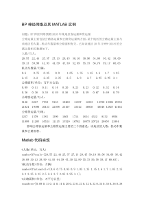 BP神经网络matlab实例