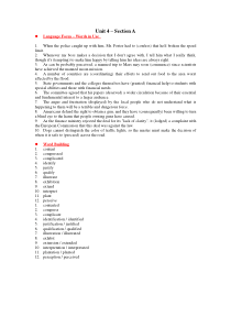 新视野第三版读写教程-第二册-U4-课后题答案