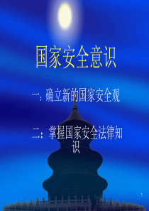 国家安全意识PPT课件