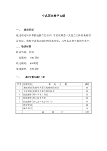 中式面点教学大纲