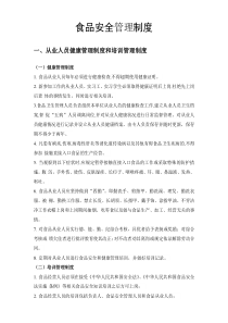 预包装食品-保健品-食品安全管理制度-2018