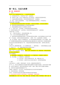 人教版高中政治必修一知识点归纳总结
