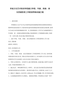 四级防控工作联系网络