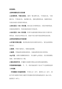 肉的颜色