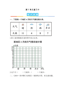 人教版小学数学四年级上册《第七单元-条形统计图》单元测试题