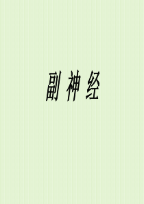 副神经解剖