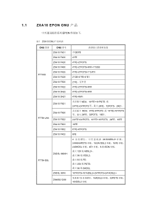 中兴ONU产品资料大全（PDF56页）