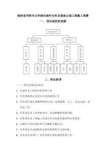 项目组织机构图