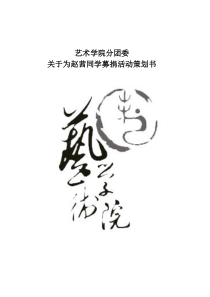 募捐策划