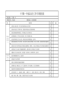 各校食堂安全隐患排查表