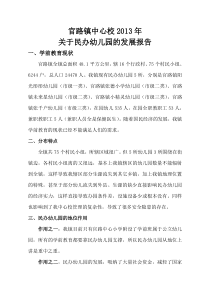 民办幼儿园发展报告