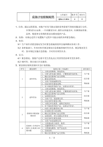 应急计划控制规范