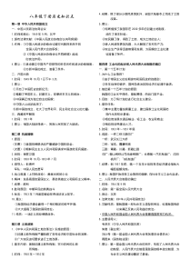 八年级下册历史知识点(背诵提纲)