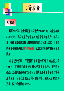 重金属冶金学--锌冶金--课件