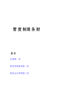 财务管理制度(详细-全面)