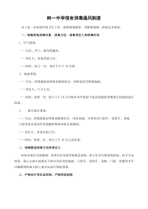 宿舍消毒通风制度