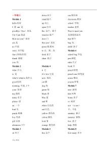 最新2019年最新版外研版小学1-6年级英语单词表-(一起点)(附教学计划2篇合集)