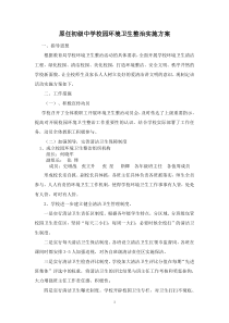 校园环境卫生整治活动实施方案