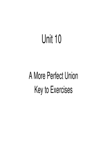 高级英语BOOK-ONE--Unit-10--A-more-perfevt-union-课后练习答案