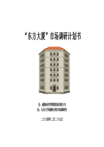 东方大厦市场调研计划书
