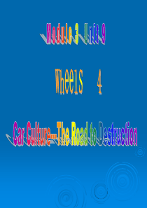 北师大高中英语必须三Lesson-4-Car-CultureCar-Culture---The-Ro