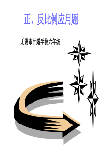 六年级数学正反比例应用题(教学课件2019)