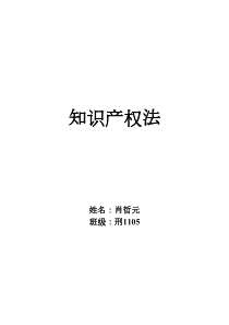 知识产权法整理