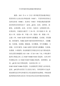 不同养殖类型池塘藻类群落特征