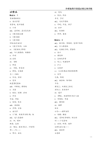 外研版英语高中必修五单词-默写手敲版