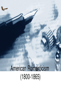 美国文学-浪漫主义Romanticism